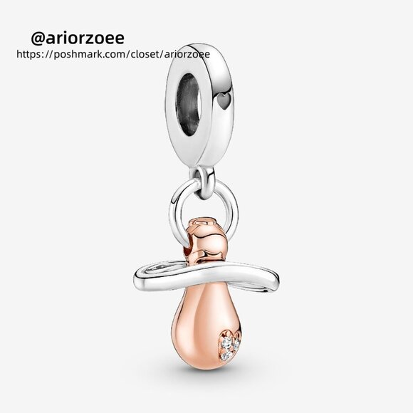 Pandora Baby Pacifier Dangle Charm - Picture 1 of 6